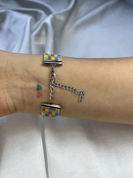 Damalı Renkler - Miyuki Boncuk Bileklik | El Yapımı | Ayarlanabilir