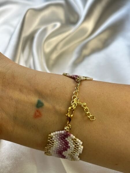 Renklerin Kıvrımı - Miyuki Boncuk Bileklik | El Yapımı | Ayarlanabilir