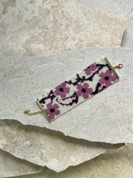 Sakura Rüyası - Miyuki Boncuk Bileklik | El Yapımı | Ayarlanabilir