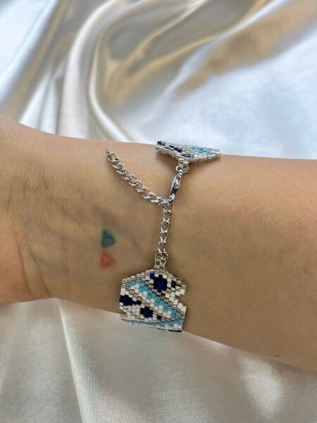 Serin Mavi - Miyuki Boncuk Bileklik | El Yapımı | Ayarlanabilir