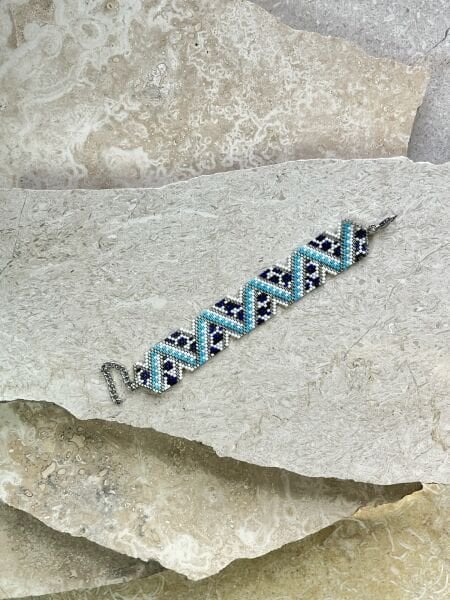 Serin Mavi - Miyuki Boncuk Bileklik | El Yapımı | Ayarlanabilir