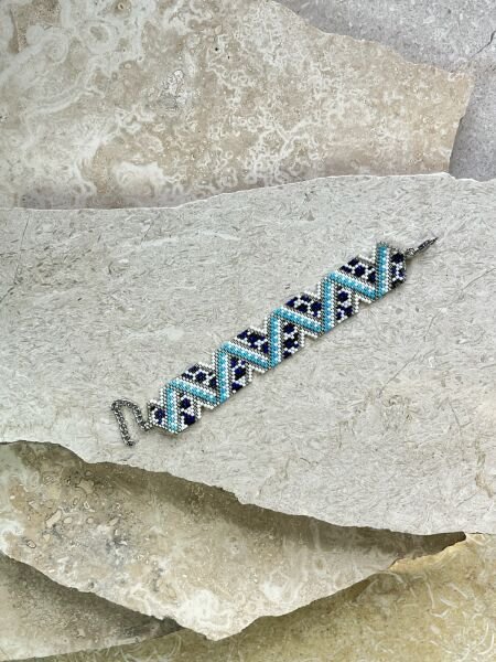 Serin Mavi - Miyuki Boncuk Bileklik | El Yapımı | Ayarlanabilir
