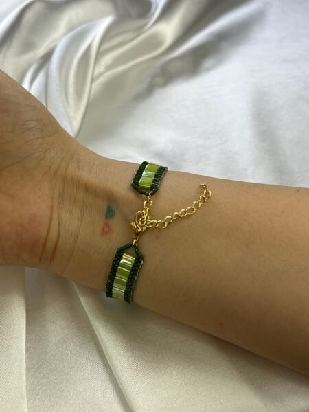 Sonsuz Sıra - Miyuki Tila Bileklik | El Yapımı | Ayarlanabilir