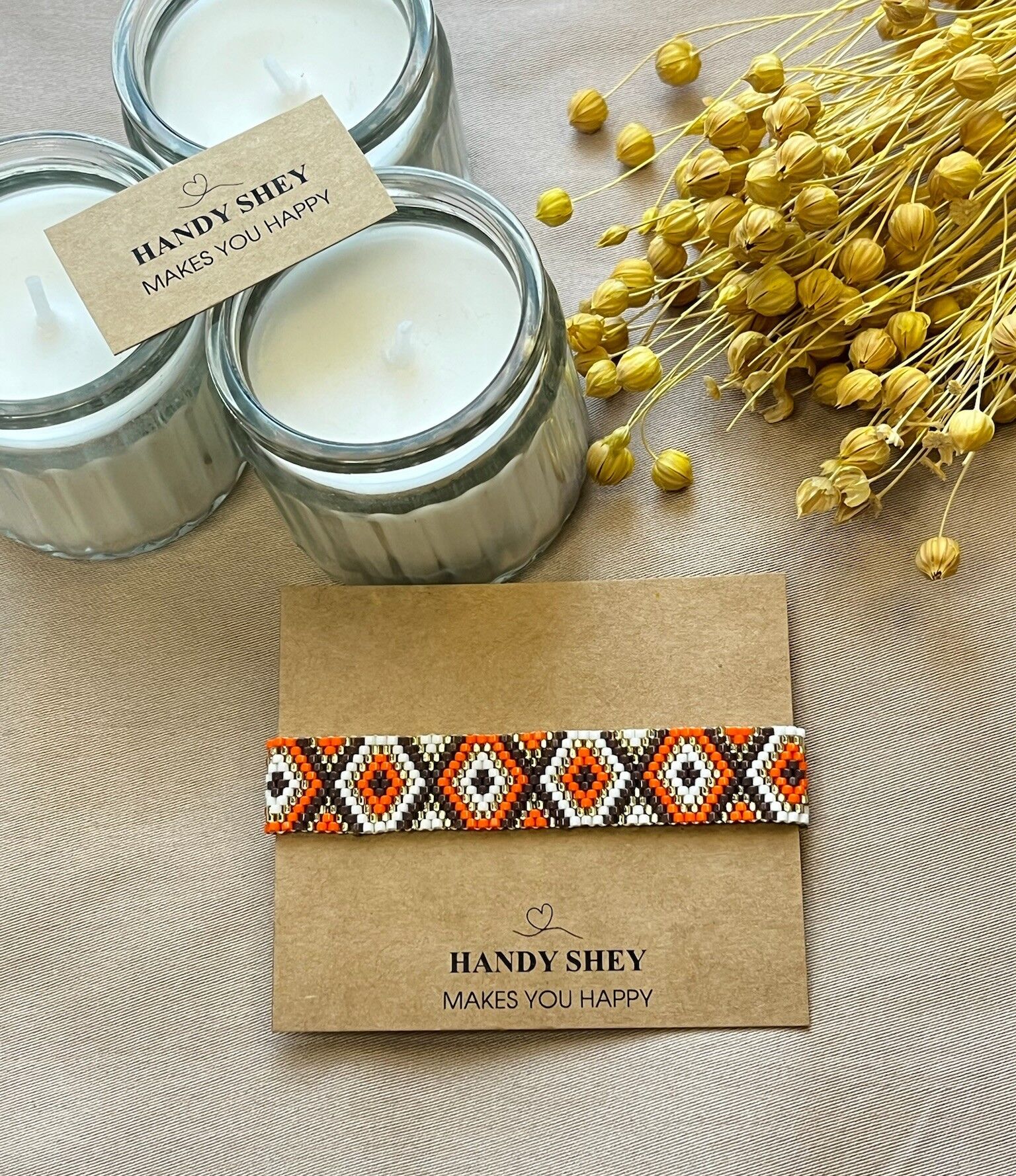 Toprak Ateşi - Miyuki Boncuk Bileklik | El Yapımı | Ayarlanabilir