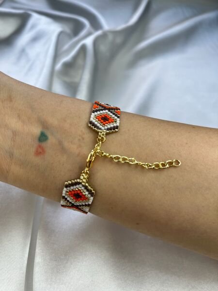 Toprak Ateşi - Miyuki Boncuk Bileklik | El Yapımı | Ayarlanabilir