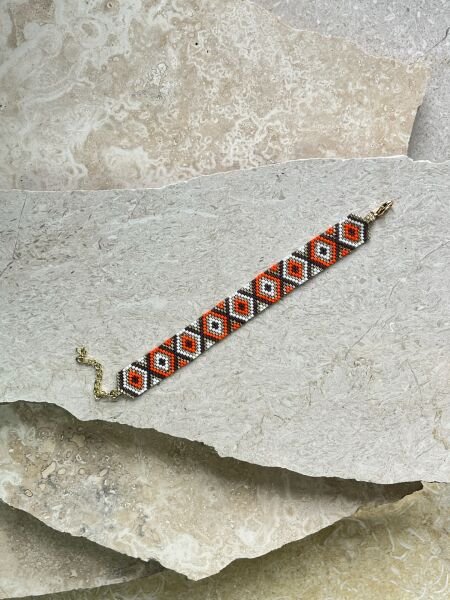 Toprak Ateşi - Miyuki Boncuk Bileklik | El Yapımı | Ayarlanabilir