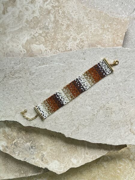 Toprak Zarafeti - Miyuki Boncuk Bileklik | El Yapımı | Ayarlanabilir