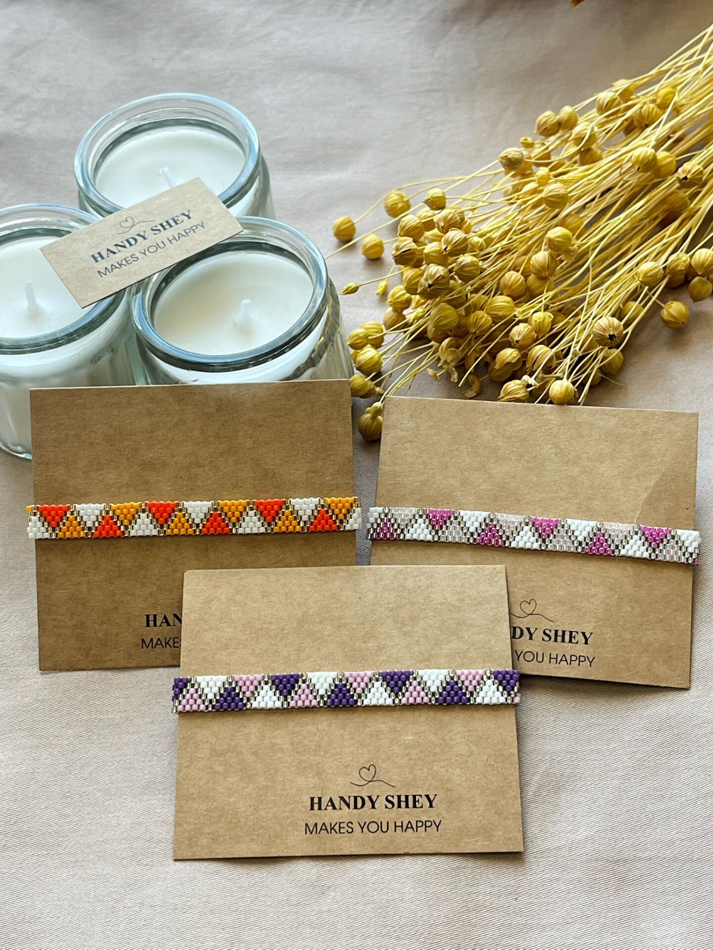 Üçlem - Miyuki Boncuk Bileklik | El Yapımı | Ayarlanabilir