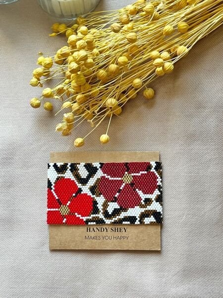 Vahşi Çiçek - Miyuki Boncuk Bileklik | El Yapımı | Ayarlanabilir