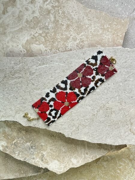 Vahşi Çiçek - Miyuki Boncuk Bileklik | El Yapımı | Ayarlanabilir