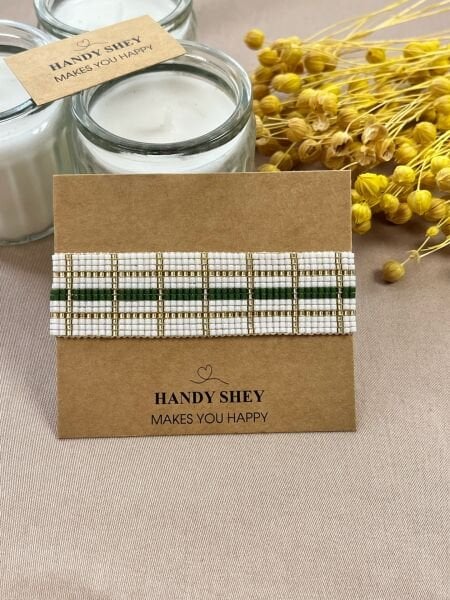 Yeşil Sütun - Miyuki Boncuk Bileklik | El Yapımı | Ayarlanabilir