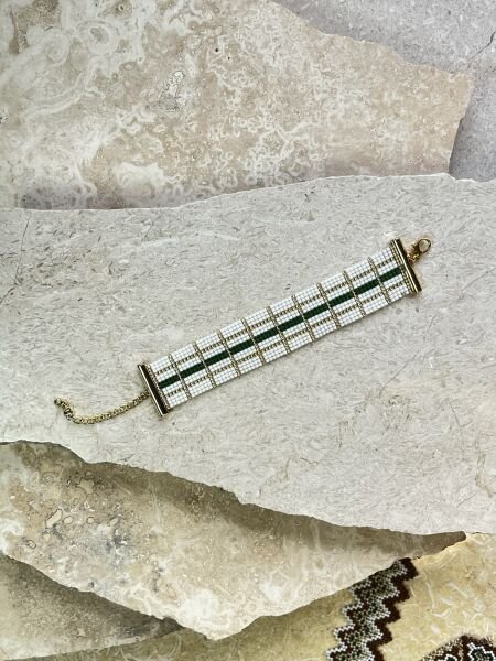 Yeşil Sütun - Miyuki Boncuk Bileklik | El Yapımı | Ayarlanabilir