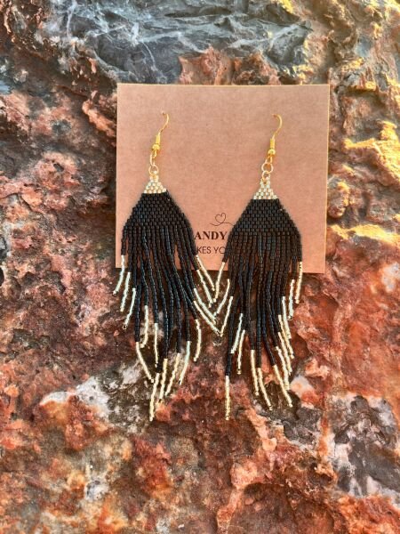 Akış Noktası - Miyuki Boncuk Küpe | El Yapımı | Çelik Aparatlı