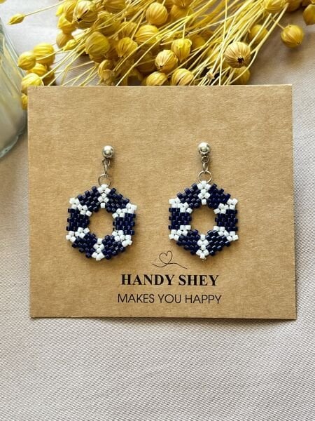 Dönence - Miyuki Boncuk Küpe | El Yapımı | Çelik Aparatlı