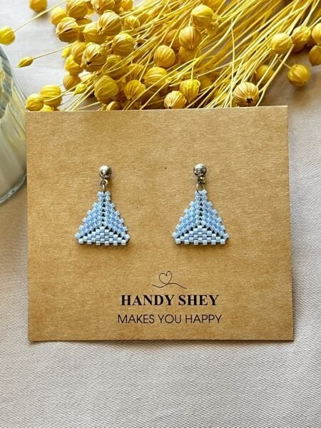 Duru - Miyuki Boncuk Küpe | El Yapımı | Çelik Aparatlı