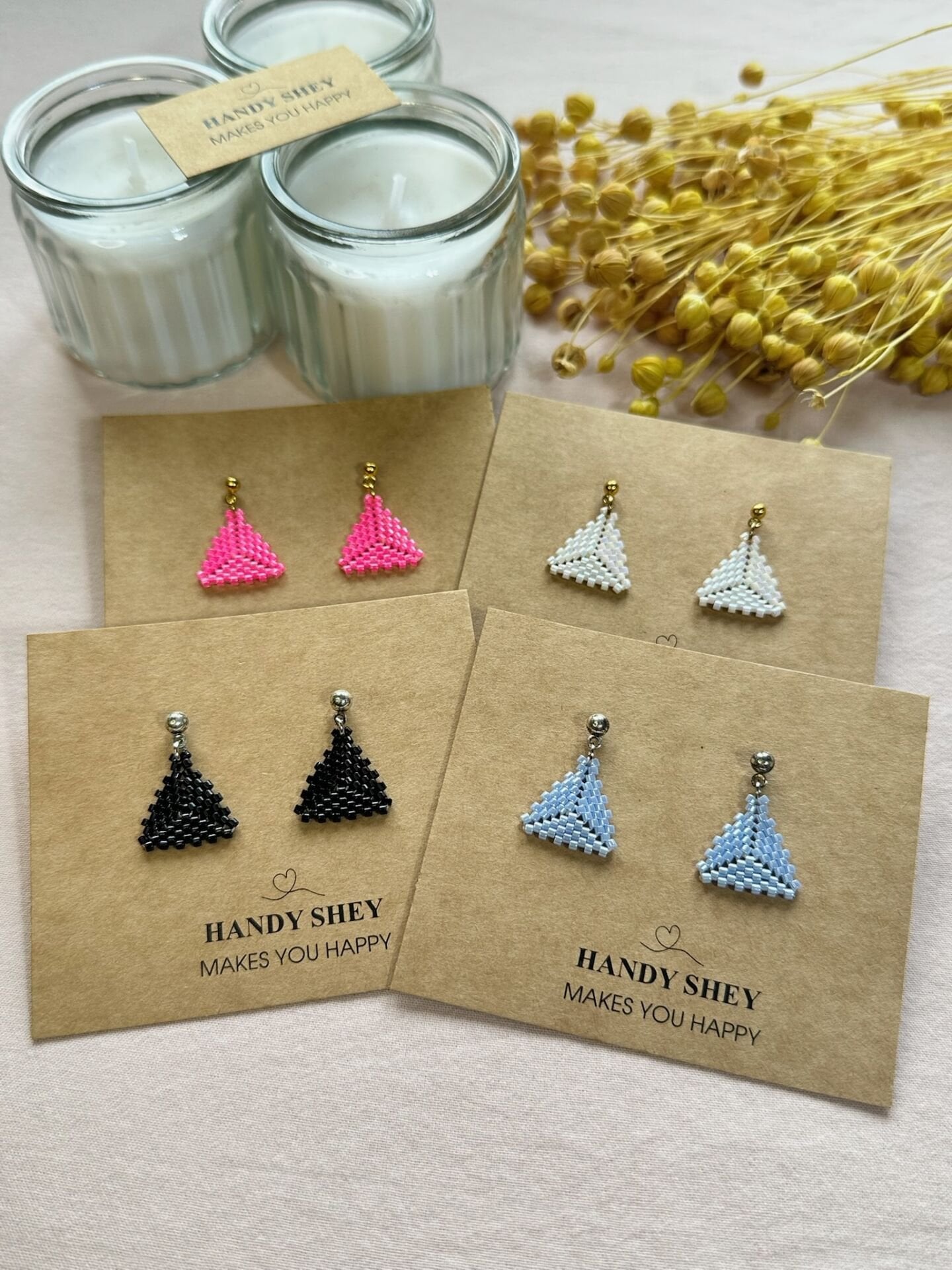 Duru - Miyuki Boncuk Küpe | El Yapımı | Çelik Aparatlı