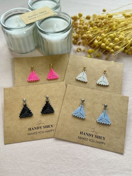 Duru - Miyuki Boncuk Küpe | El Yapımı | Çelik Aparatlı