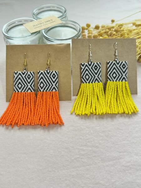 Püskül Diyarı - Miyuki Boncuk Küpe | El Yapımı | Çelik Aparatlı