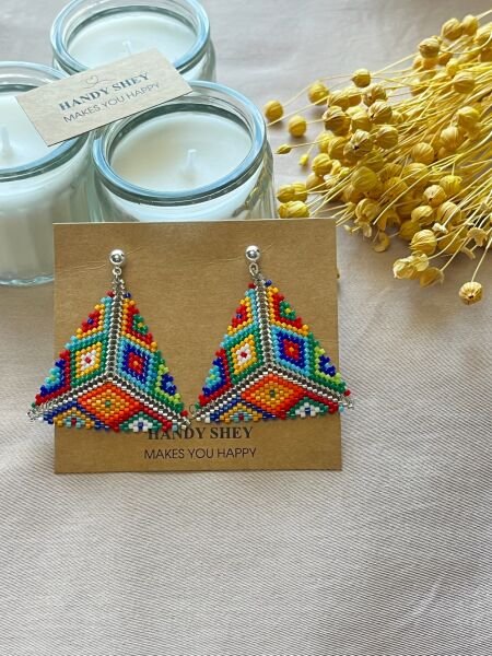 Renk Mührü - Miyuki Boncuk Küpe | El Yapımı | Çelik Aparatlı