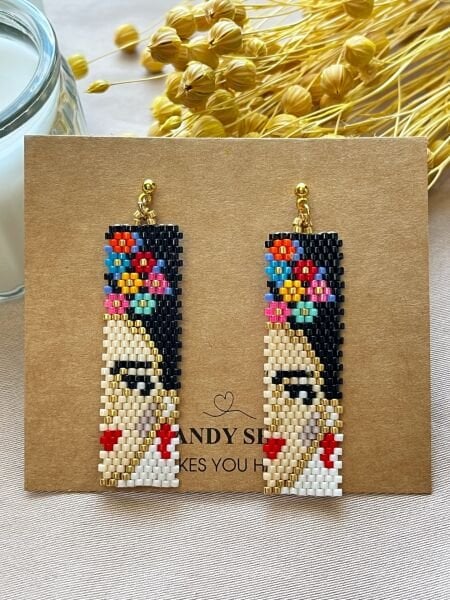 Ressamın Rüyası - Miyuki Boncuk Küpe | El Yapımı | Çelik Aparatlı