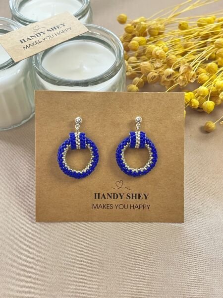 Sade Döngü - Miyuki Boncuk Küpe | El Yapımı | Çelik Aparatlı