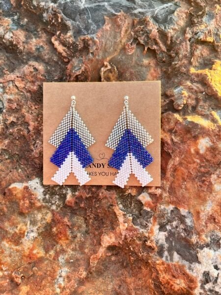 Zirve Hatırası - Miyuki Boncuk Küpe | El Yapımı | Çelik Aparatlı