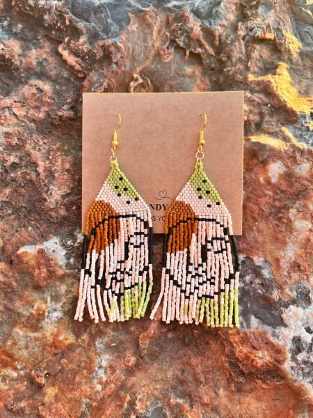 Yüzün Şiiri - Miyuki Boncuk Küpe | El Yapımı | Çelik Aparatlı