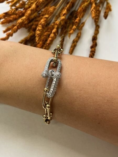 Çelik Bileklik | 316L Paslanmaz Çelik | Gold Renk | Suya Dayanıklı