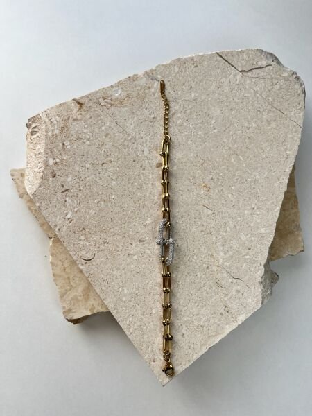 Çelik Bileklik | 316L Paslanmaz Çelik | Gold Renk | Suya Dayanıklı