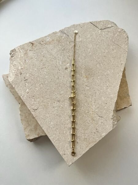 Çelik Bileklik | 316L Paslanmaz Çelik | Gold/Silver Renk | Suya Dayanıklı