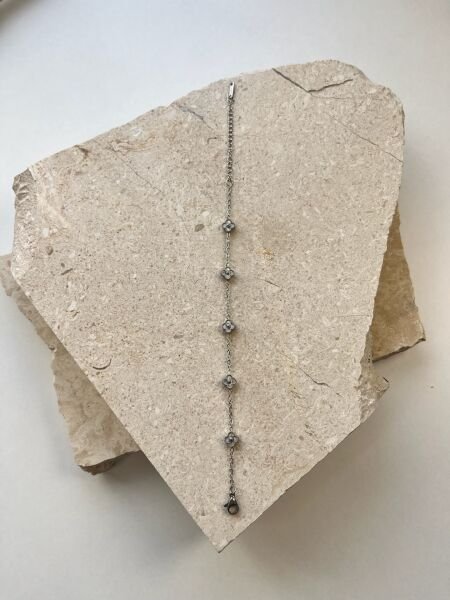 Çelik Bileklik | 316L Paslanmaz Çelik | Silver Renk | Suya Dayanıklı