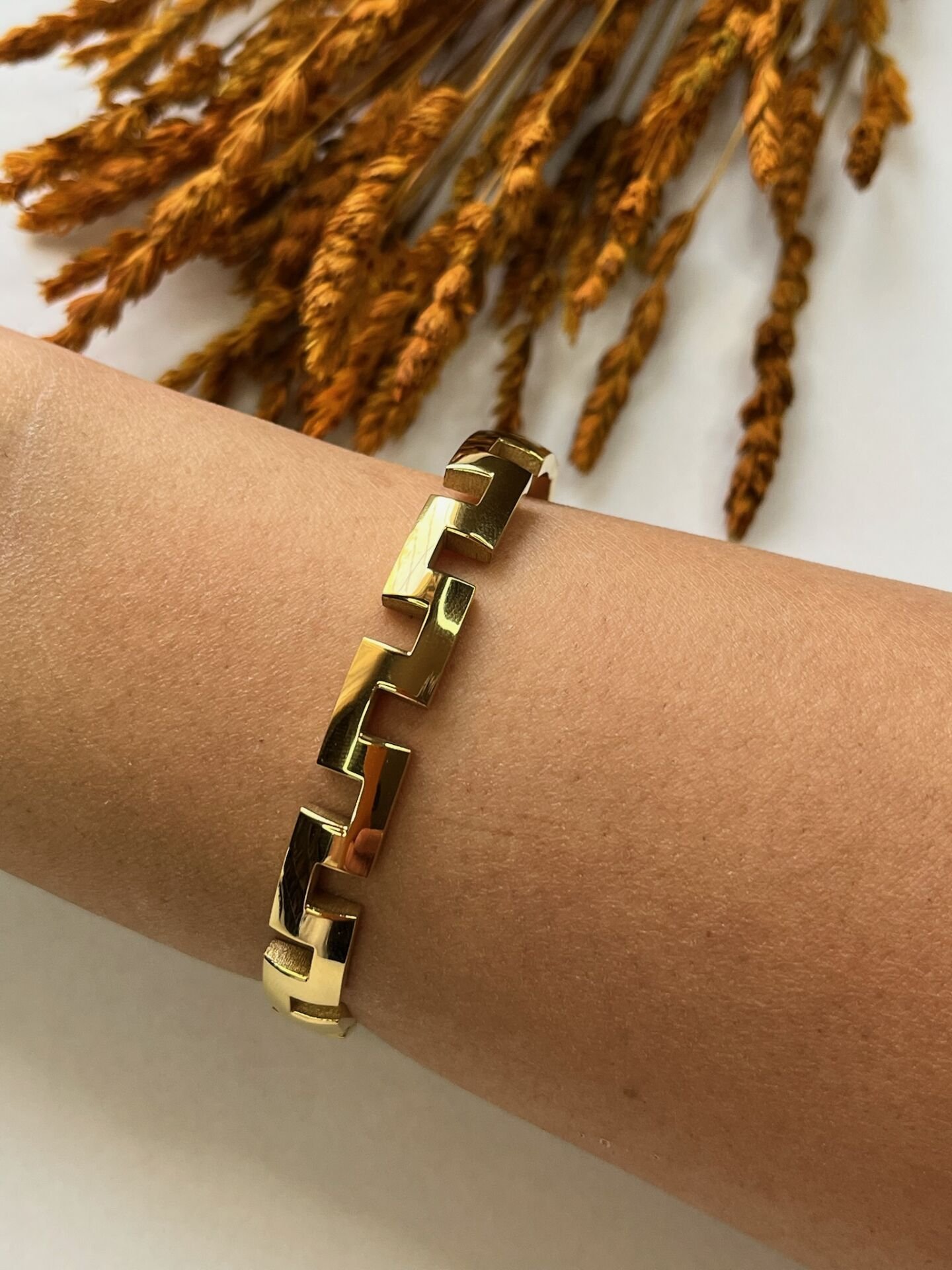 Çelik Kelepçe | 316L Paslanmaz Çelik | Gold Renk | Suya Dayanıklı