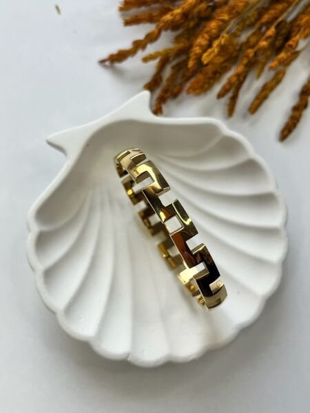 Çelik Kelepçe | 316L Paslanmaz Çelik | Gold Renk | Suya Dayanıklı