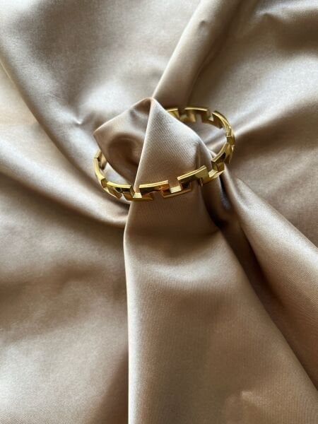 Çelik Kelepçe | 316L Paslanmaz Çelik | Gold Renk | Suya Dayanıklı