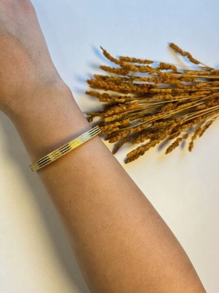 Çelik Kelepçe | 316L Paslanmaz Çelik | Gold Renk | Suya Dayanıklı