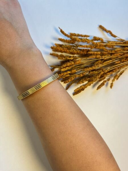 Çelik Kelepçe | 316L Paslanmaz Çelik | Gold Renk | Suya Dayanıklı