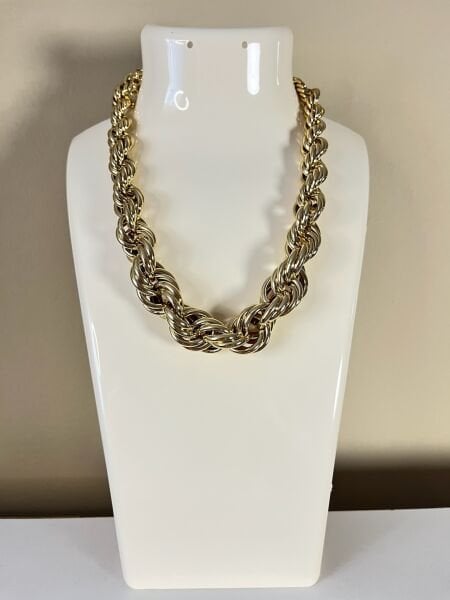 Çelik Kolye | 316L Paslanmaz Çelik | Gold Renk | Suya Dayanıklı