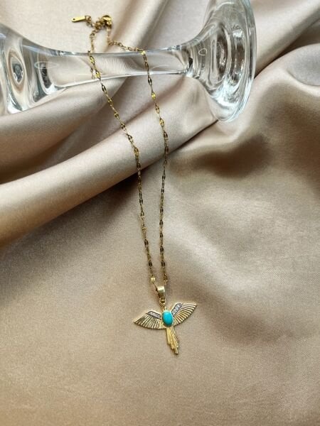 Çelik Kolye | 316L Paslanmaz Çelik | Gold Renk | Suya Dayanıklı