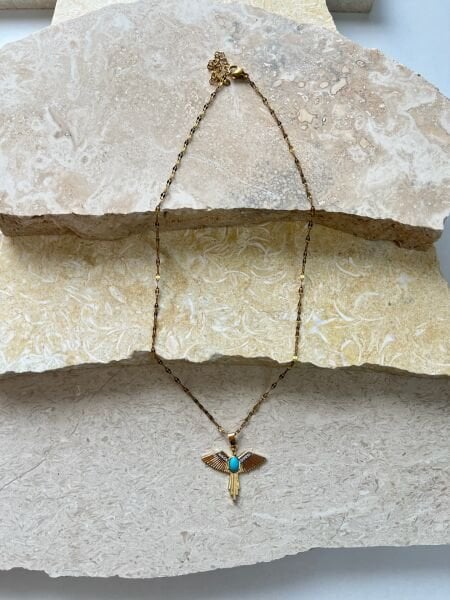 Çelik Kolye | 316L Paslanmaz Çelik | Gold Renk | Suya Dayanıklı