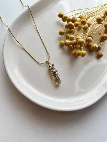 Çelik Kolye | 316L Paslanmaz Çelik | Gold/Silver Renk | Suya Dayanıklı