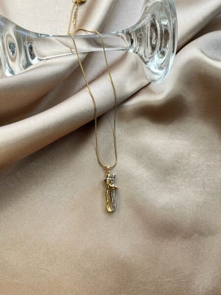 Çelik Kolye | 316L Paslanmaz Çelik | Gold/Silver Renk | Suya Dayanıklı