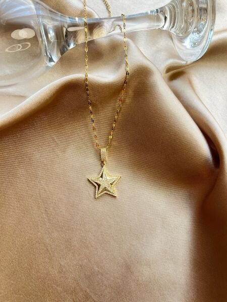 Çelik Kolye | 316L Paslanmaz Çelik | Gold/Silver Renk | Suya Dayanıklı