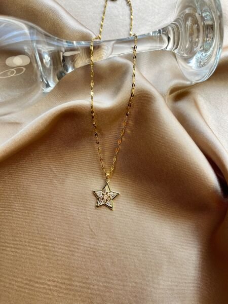 Çelik Kolye | 316L Paslanmaz Çelik | Gold/Silver Renk | Suya Dayanıklı