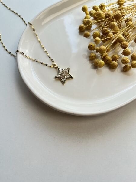 Çelik Kolye | 316L Paslanmaz Çelik | Gold/Silver Renk | Suya Dayanıklı