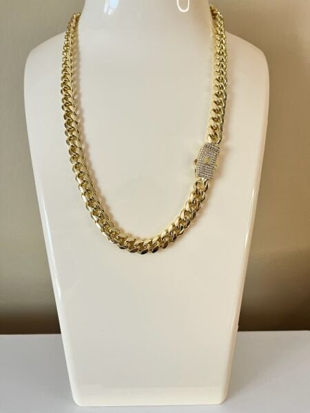 Premium Altın Kaplama Monaco Chain Kolye | VIP Özel Seri | Xuping Tarzı Işıltı | Gold Renk