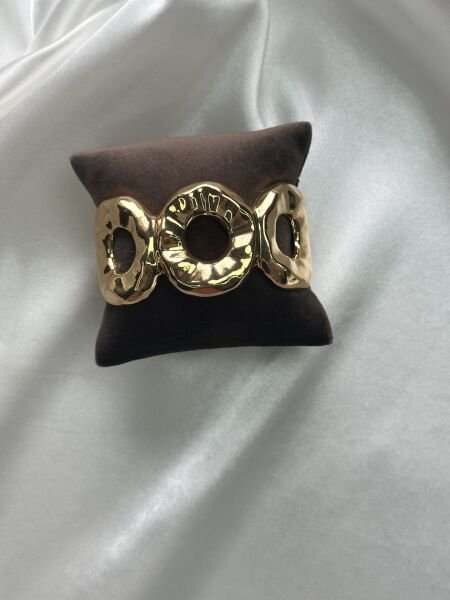 Premium Kelepçe | VIP Özel Seri | Xuping Tarzı Işıltı | Gold/Silver Renk Gold