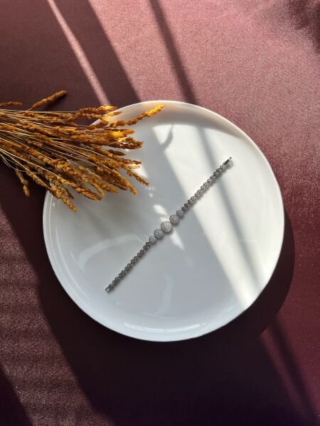 Premium Bileklik | VIP Özel Seri | Xuping Tarzı Işıltı | Silver Renk