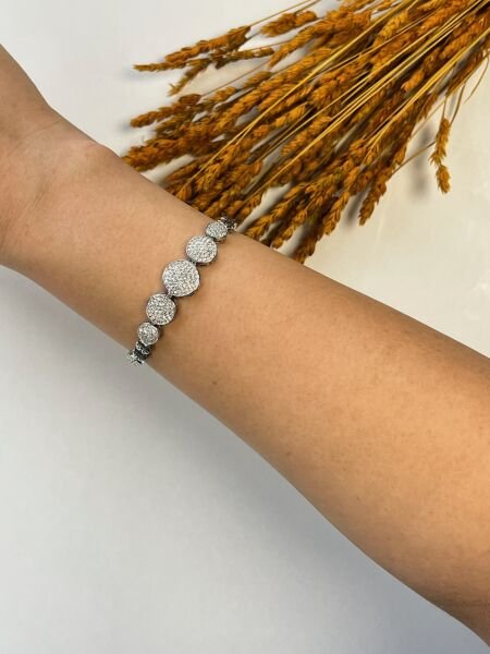 Premium Bileklik | VIP Özel Seri | Xuping Tarzı Işıltı | Silver Renk