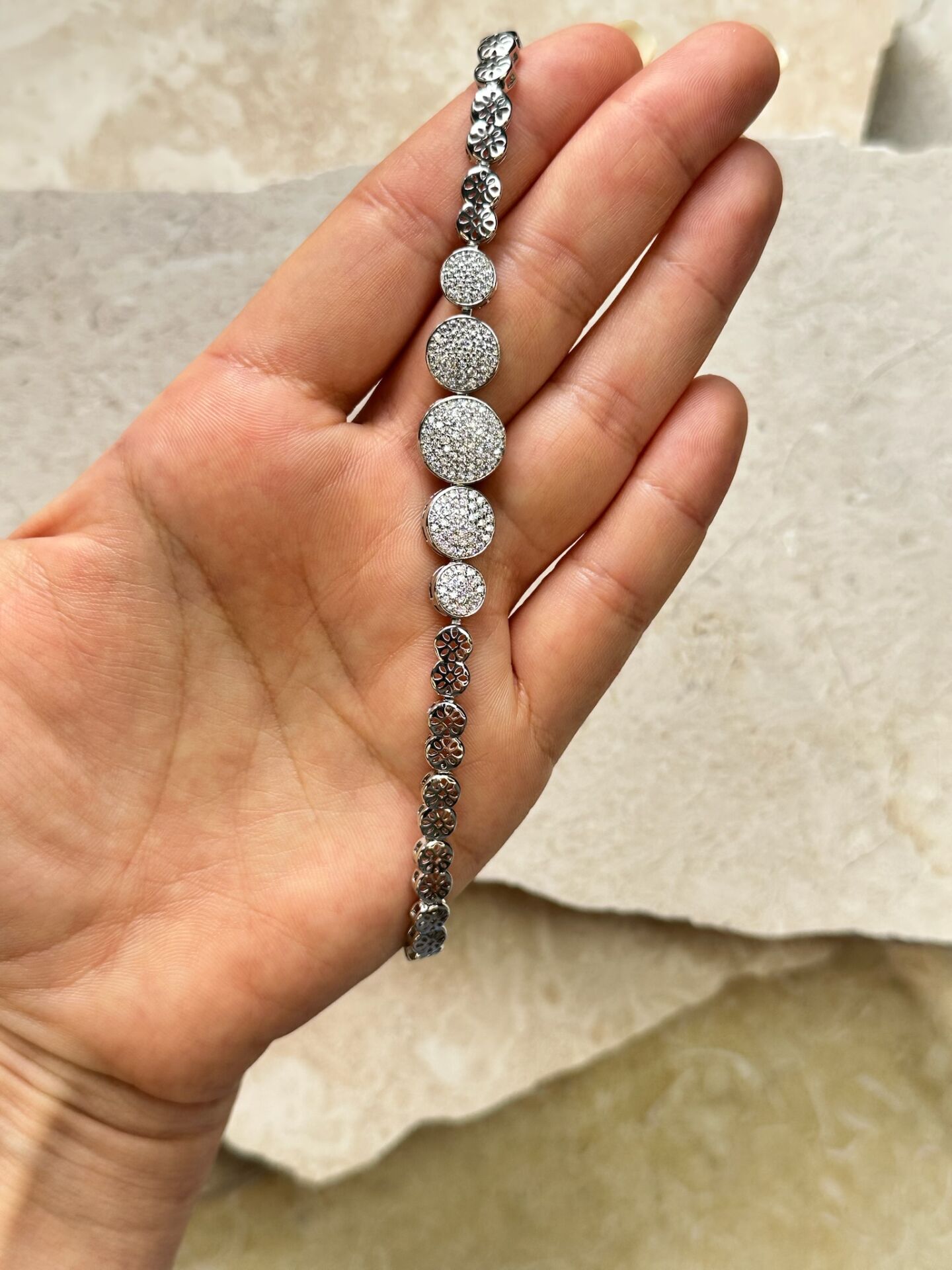 Premium Bileklik | VIP Özel Seri | Xuping Tarzı Işıltı | Silver Renk