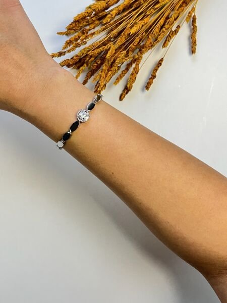 Premium Bileklik | VIP Özel Seri | Xuping Tarzı Işıltı | Silver Renk